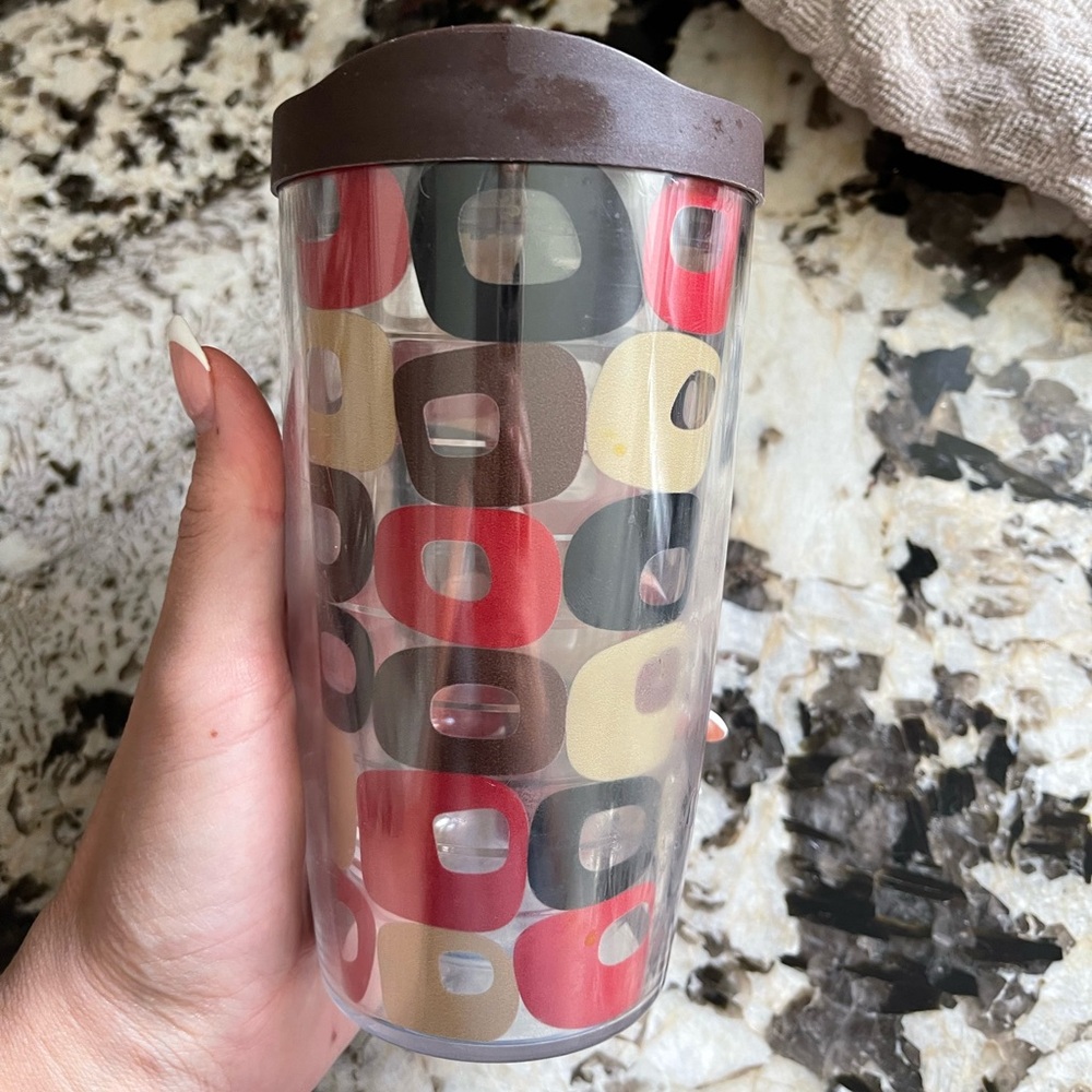 Colorful Geometric Travel Tumbler with Lid 16oz Tervis